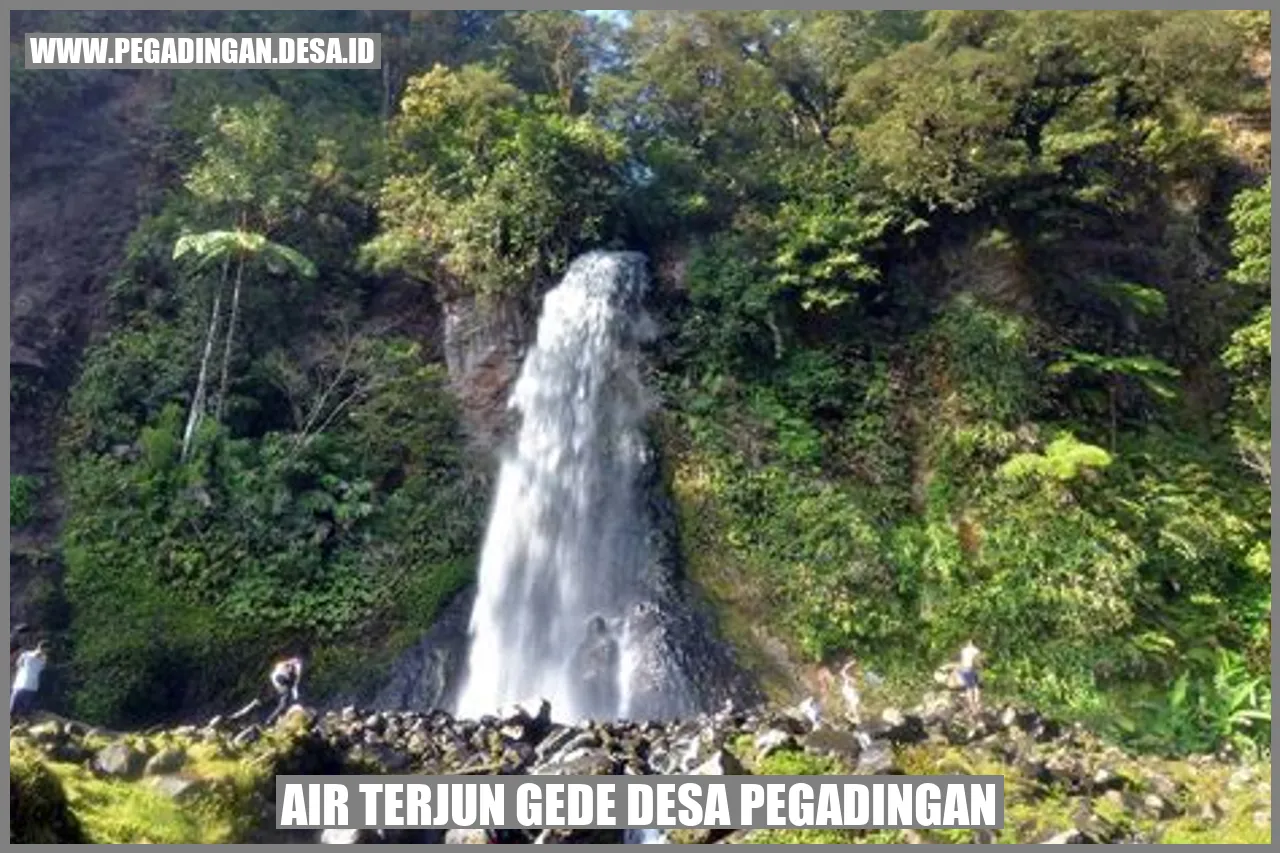 Air Terjun Gede Desa Pegadingan