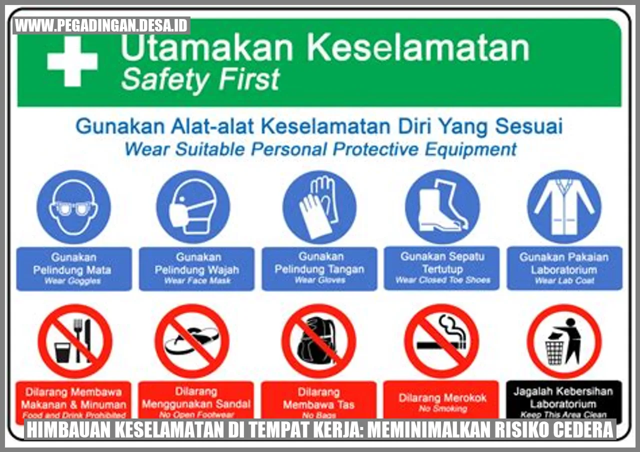 Himbauan Keselamatan di Tempat Kerja: Meminimalkan Risiko Cedera