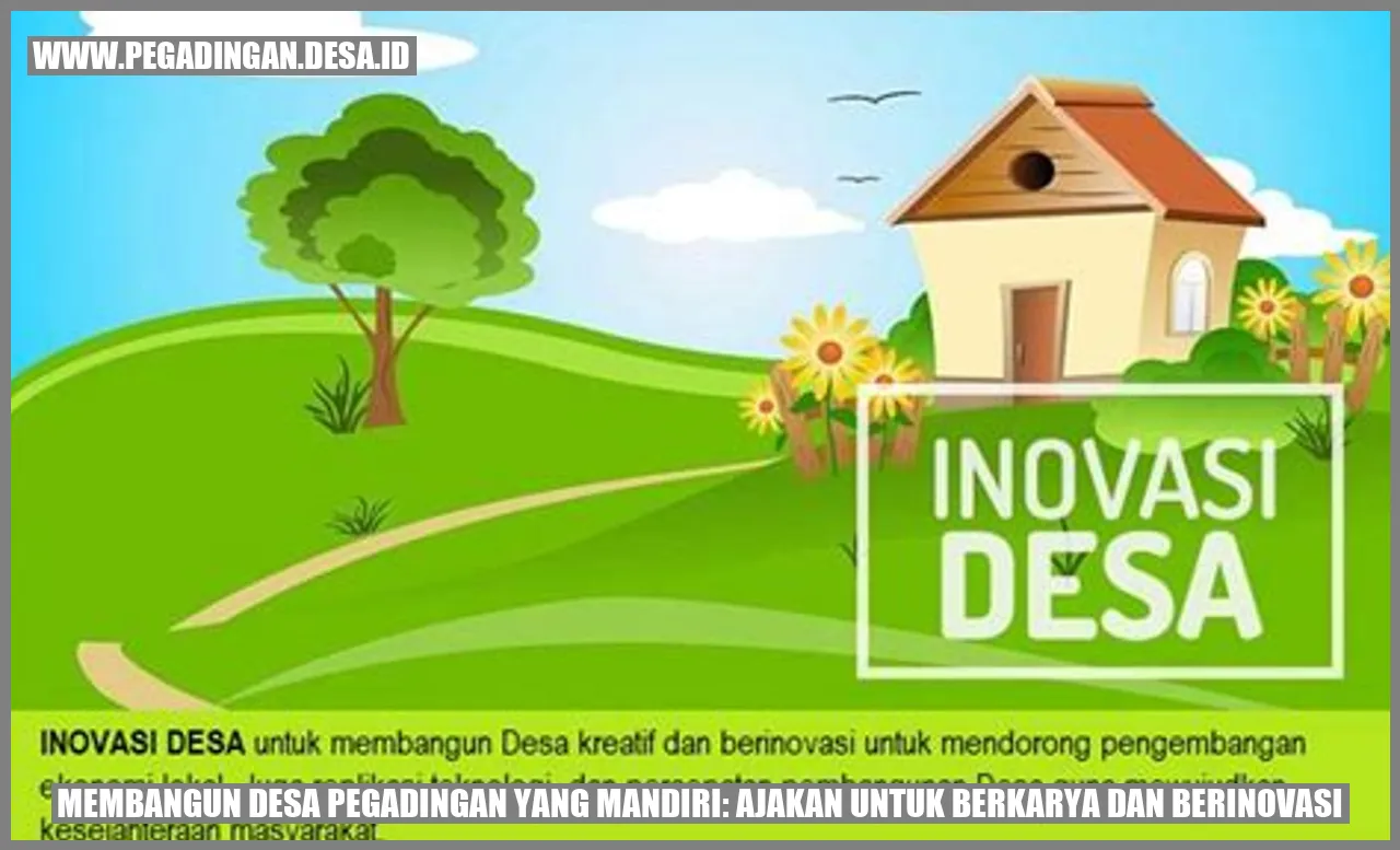 Membangun Desa Pegadingan yang Mandiri: Ajakan untuk Berkarya dan Berinovasi